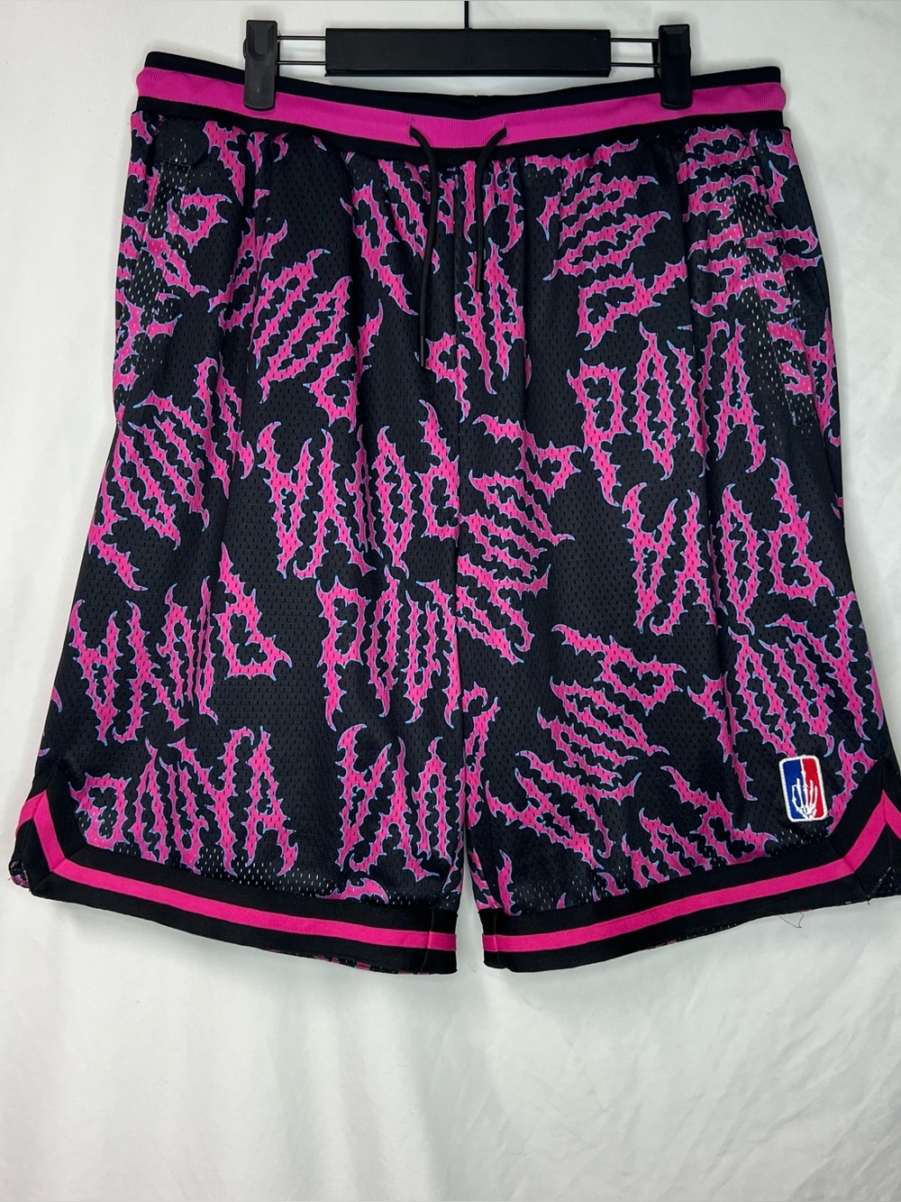Pouya Baller Bball Mesh Shorts Mens XL Black Pink Bones Sesh Suicideboys Merch